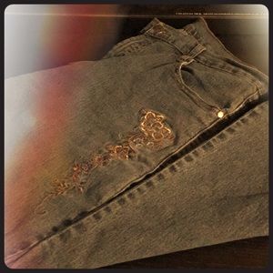 A1 Floral Embroidered Jeans